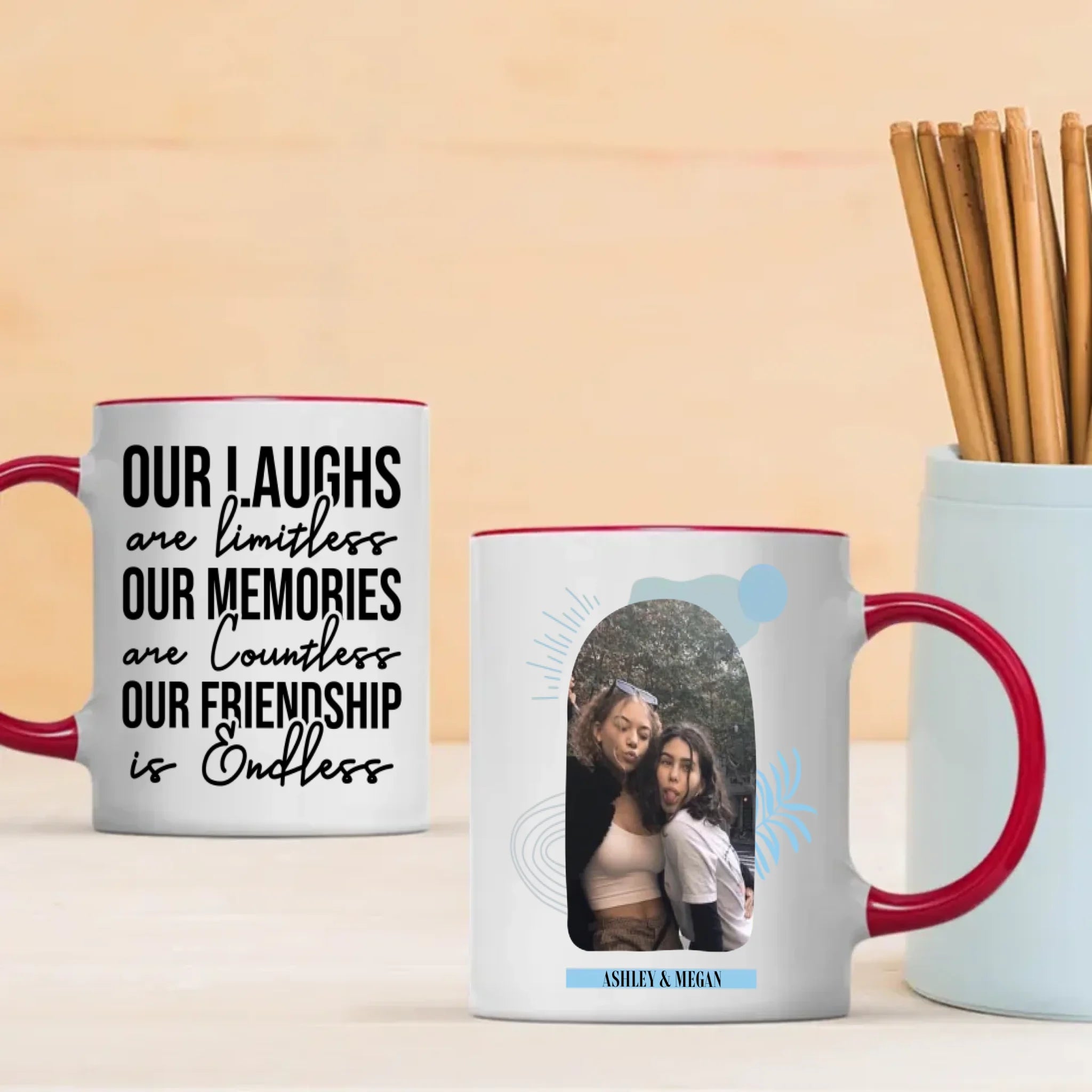 Endless Friendship – Personalized Bestie Mug - 89Prints