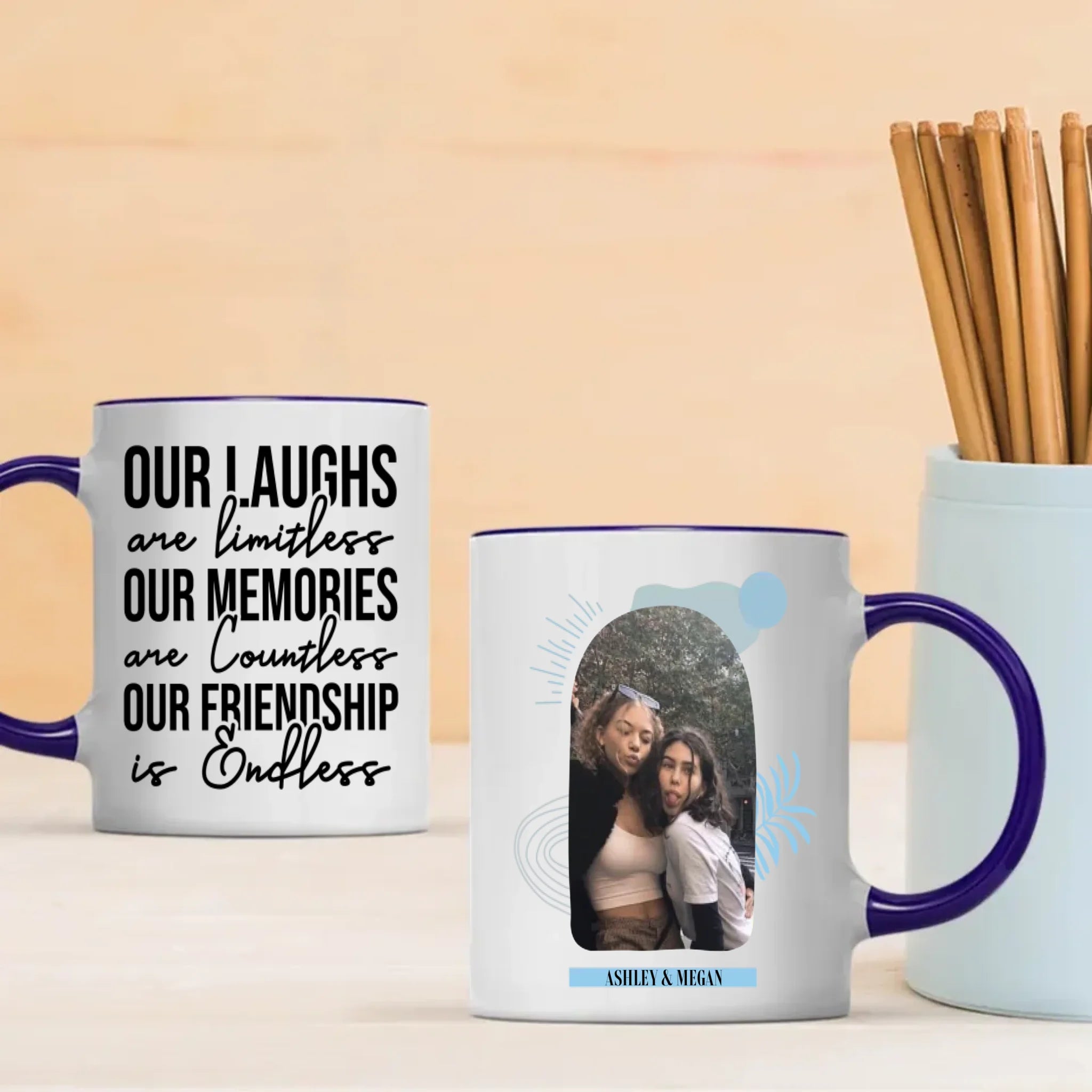 Endless Friendship – Personalized Bestie Mug - 89Prints