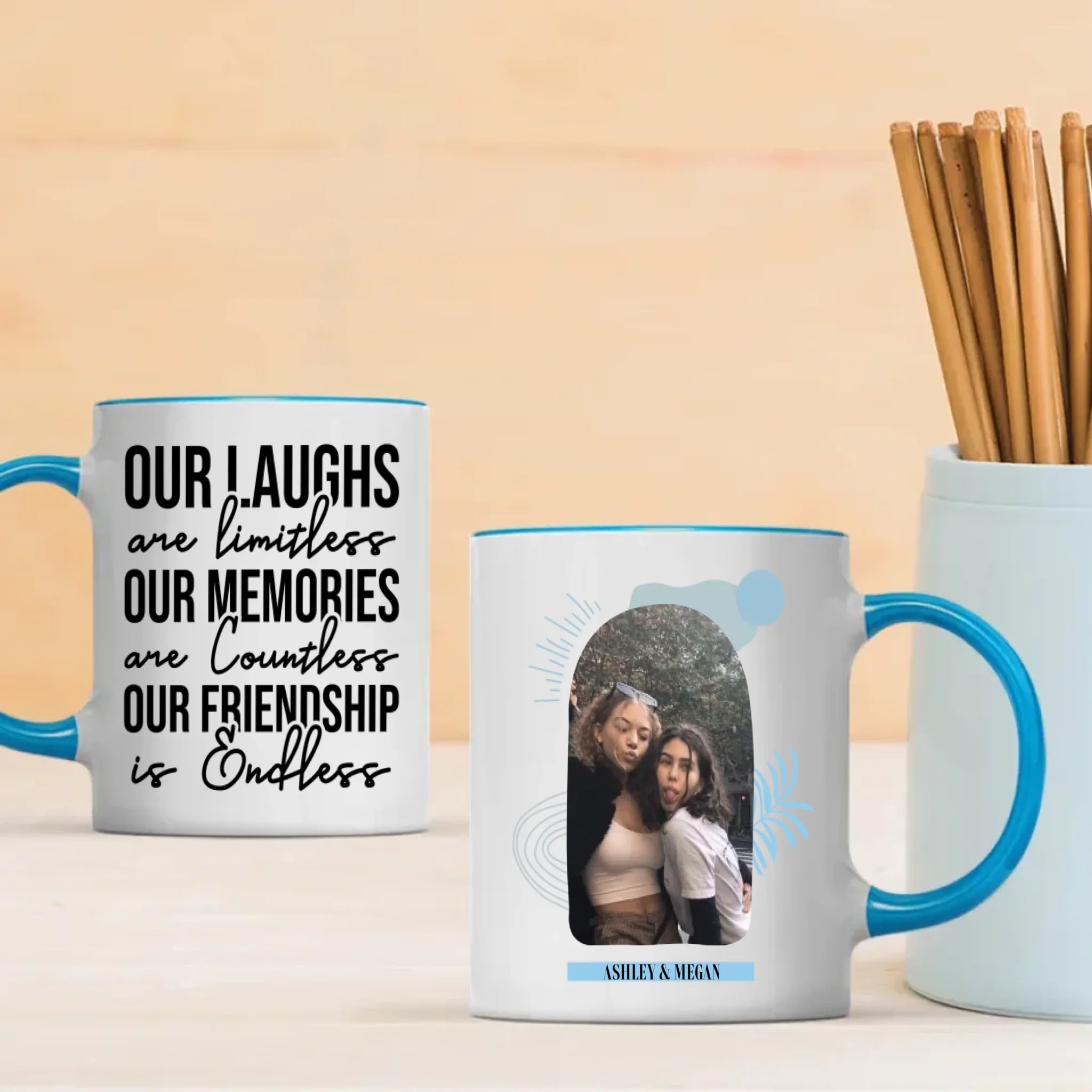 Endless Friendship – Personalized Bestie Mug - 89Prints