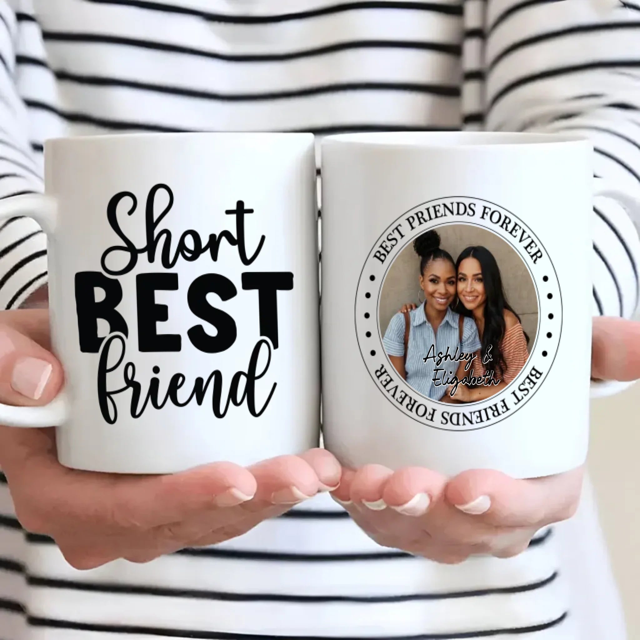 Short Best Friend Mug – Best Friends Forever Personalized Gift - 89Prints