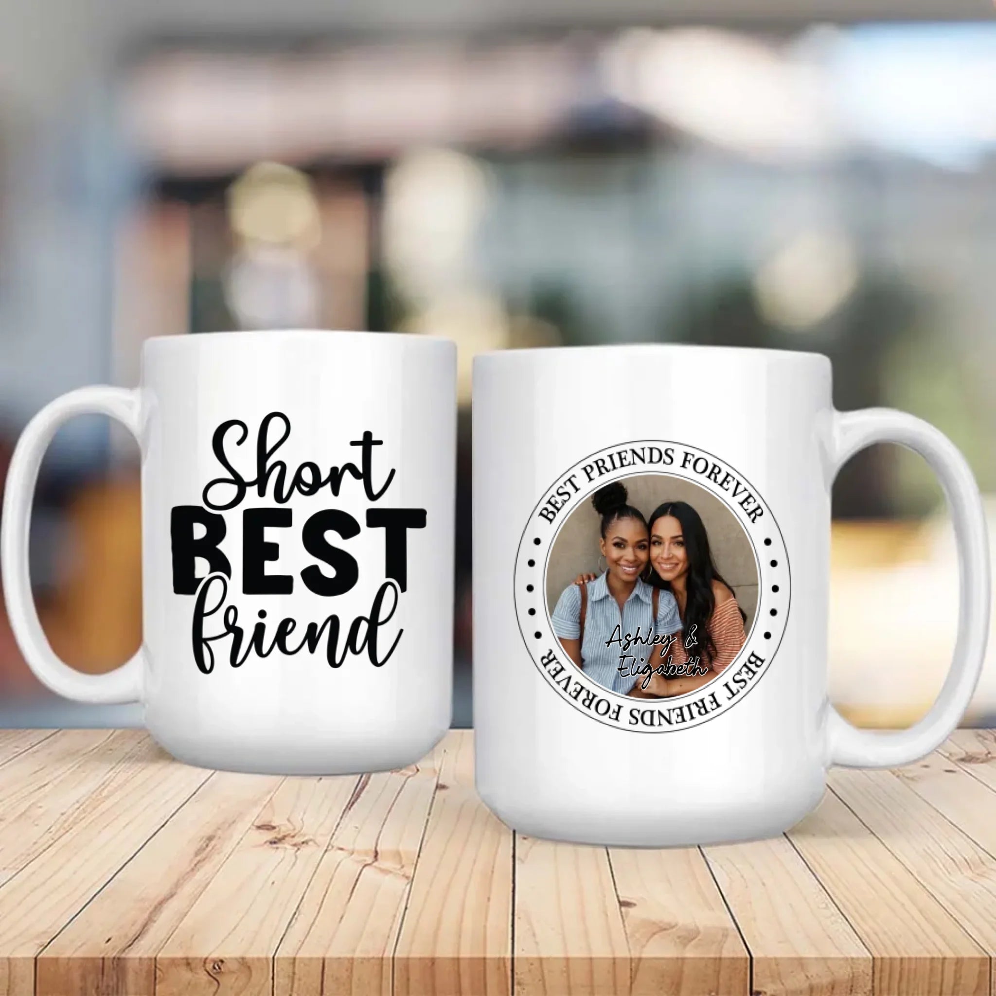 Short Best Friend Mug – Best Friends Forever Personalized Gift - 89Prints
