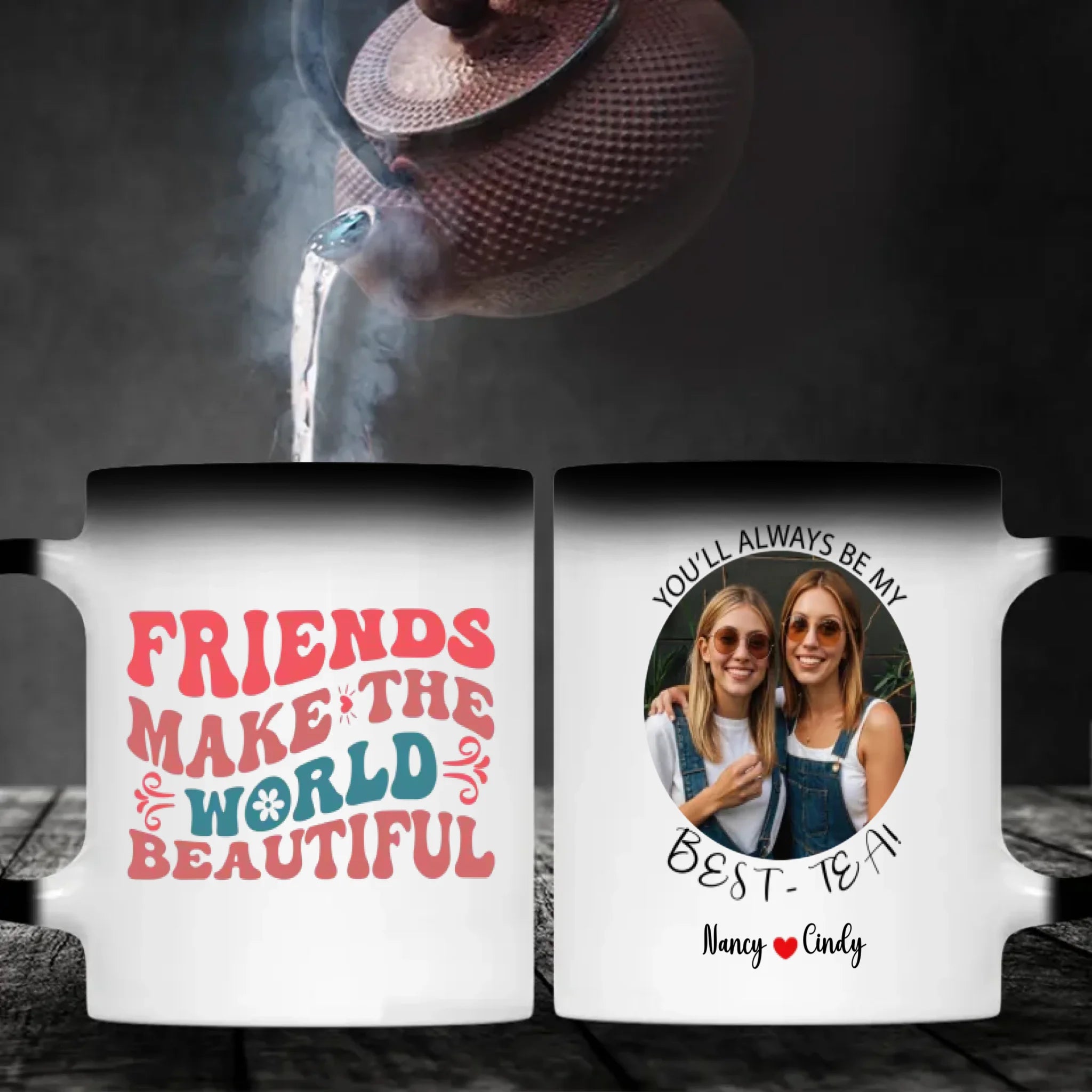 Personalized Best Friend Mug – Friend Make the World Beautiful - 89Prints