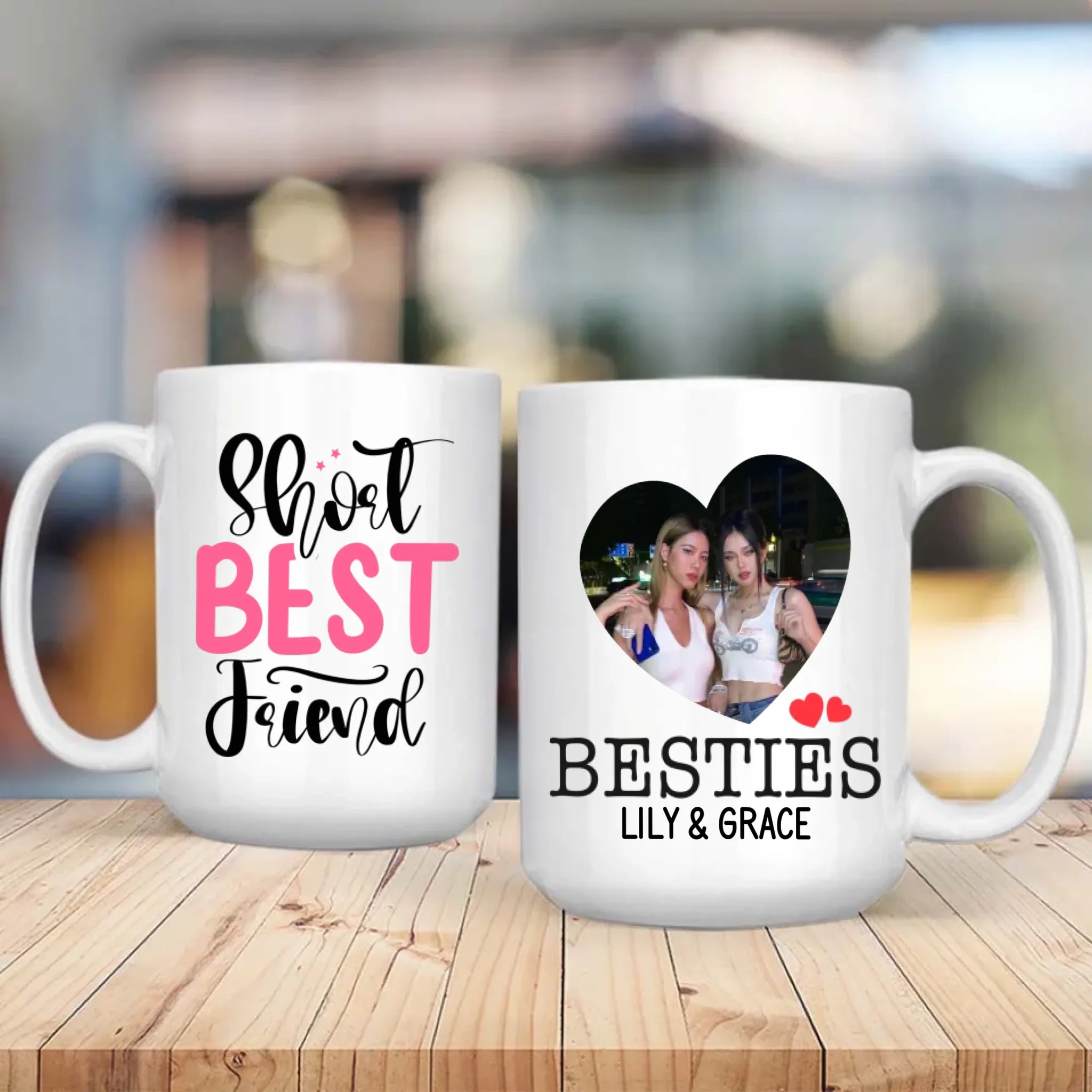 Funny Personalized Gift-Short Best Friend Color Changing Mug -89Prints