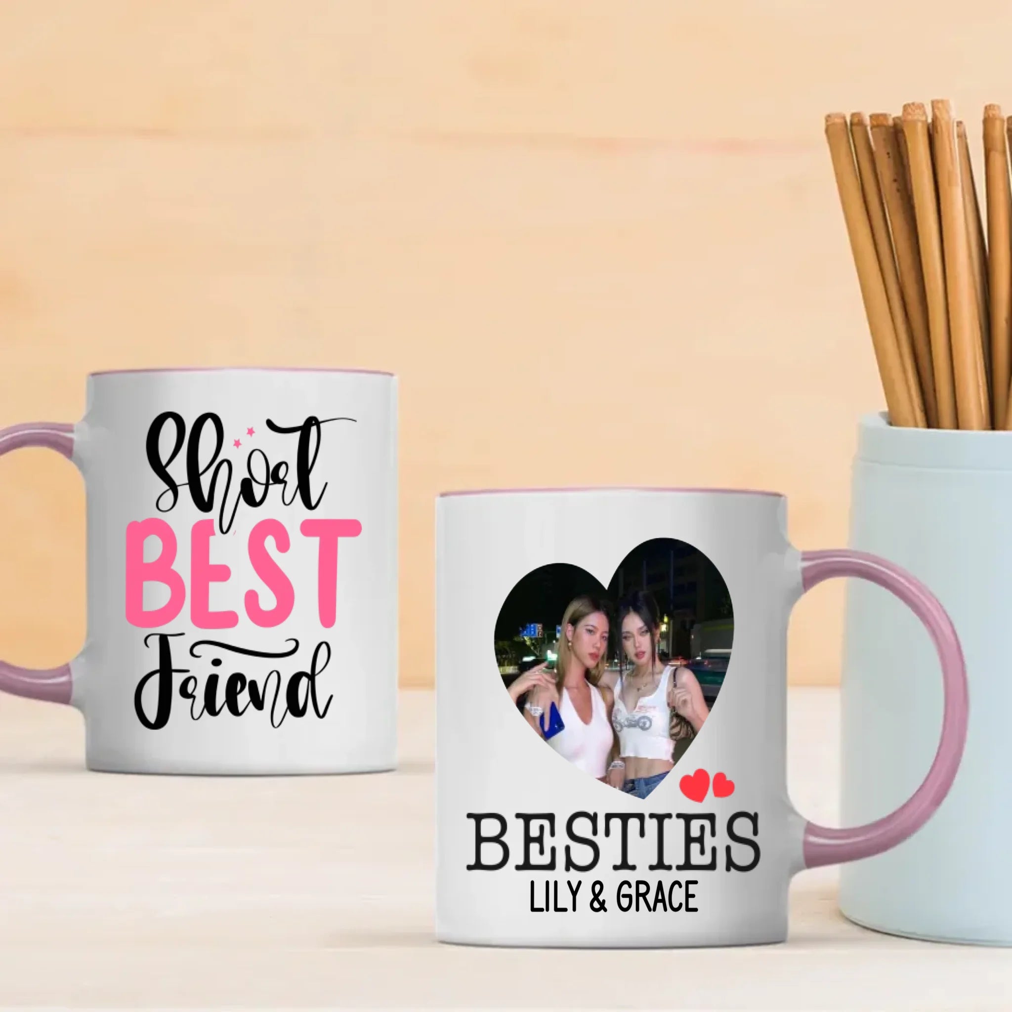 Funny Personalized Gift-Short Best Friend Color Changing Mug -89Prints