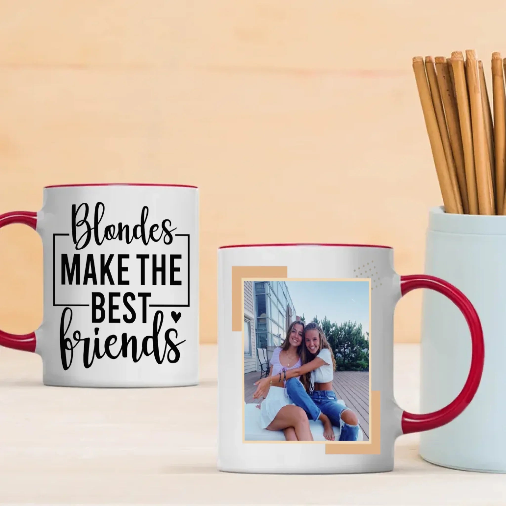 Blondes Make the Best Friends Mug – Personalized Gift for Besties - 89Prints