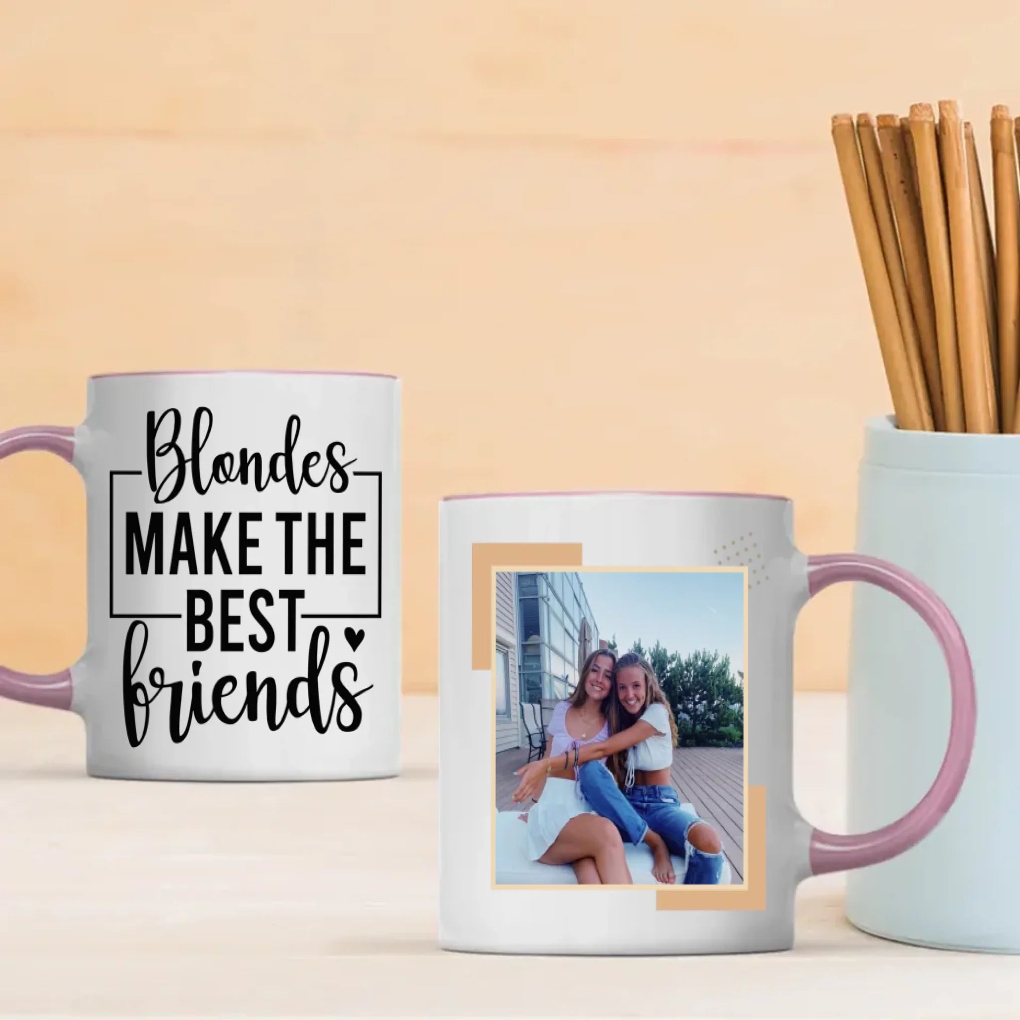 Blondes Make the Best Friends Mug – Personalized Gift for Besties - 89Prints