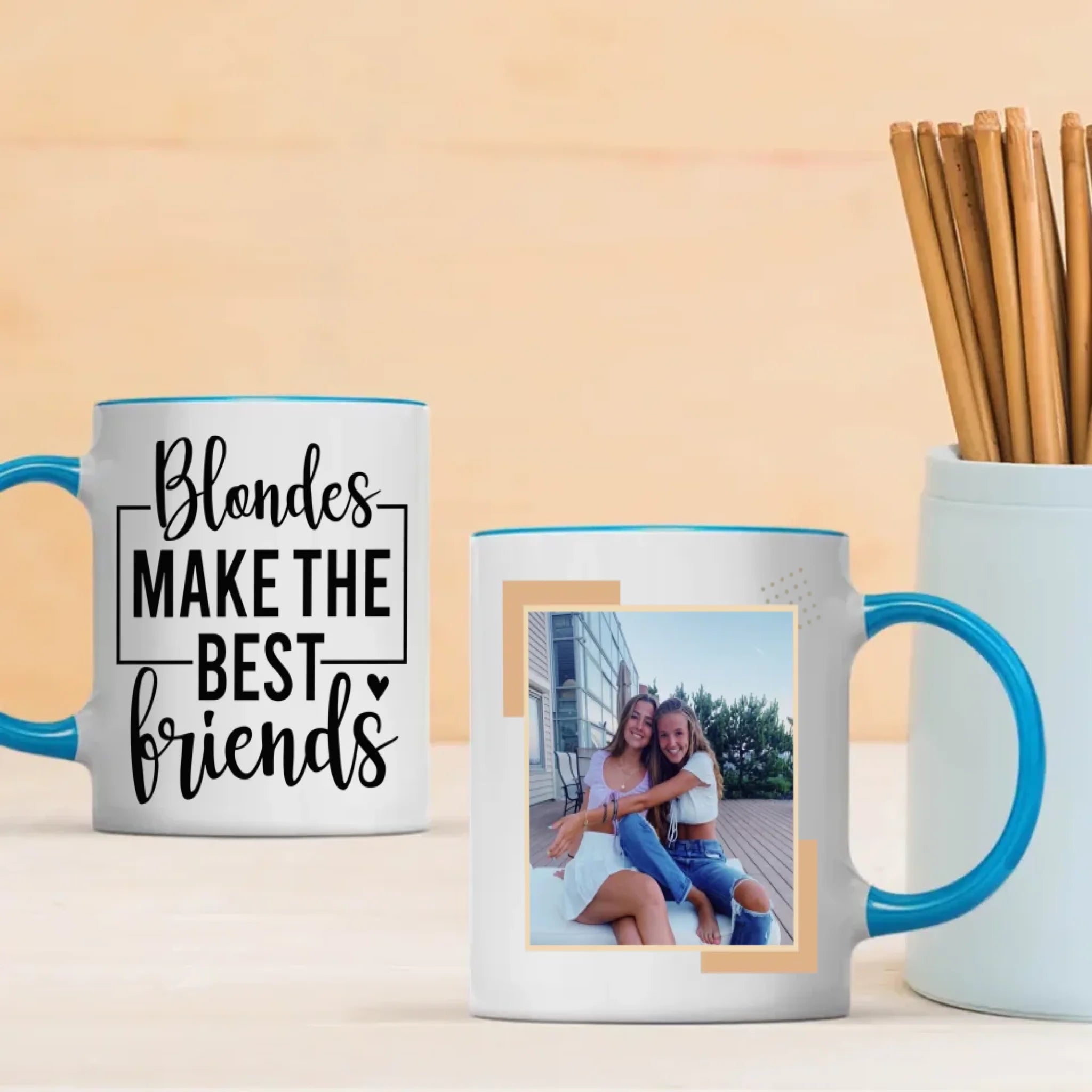 Blondes Make the Best Friends Mug – Personalized Gift for Besties - 89Prints