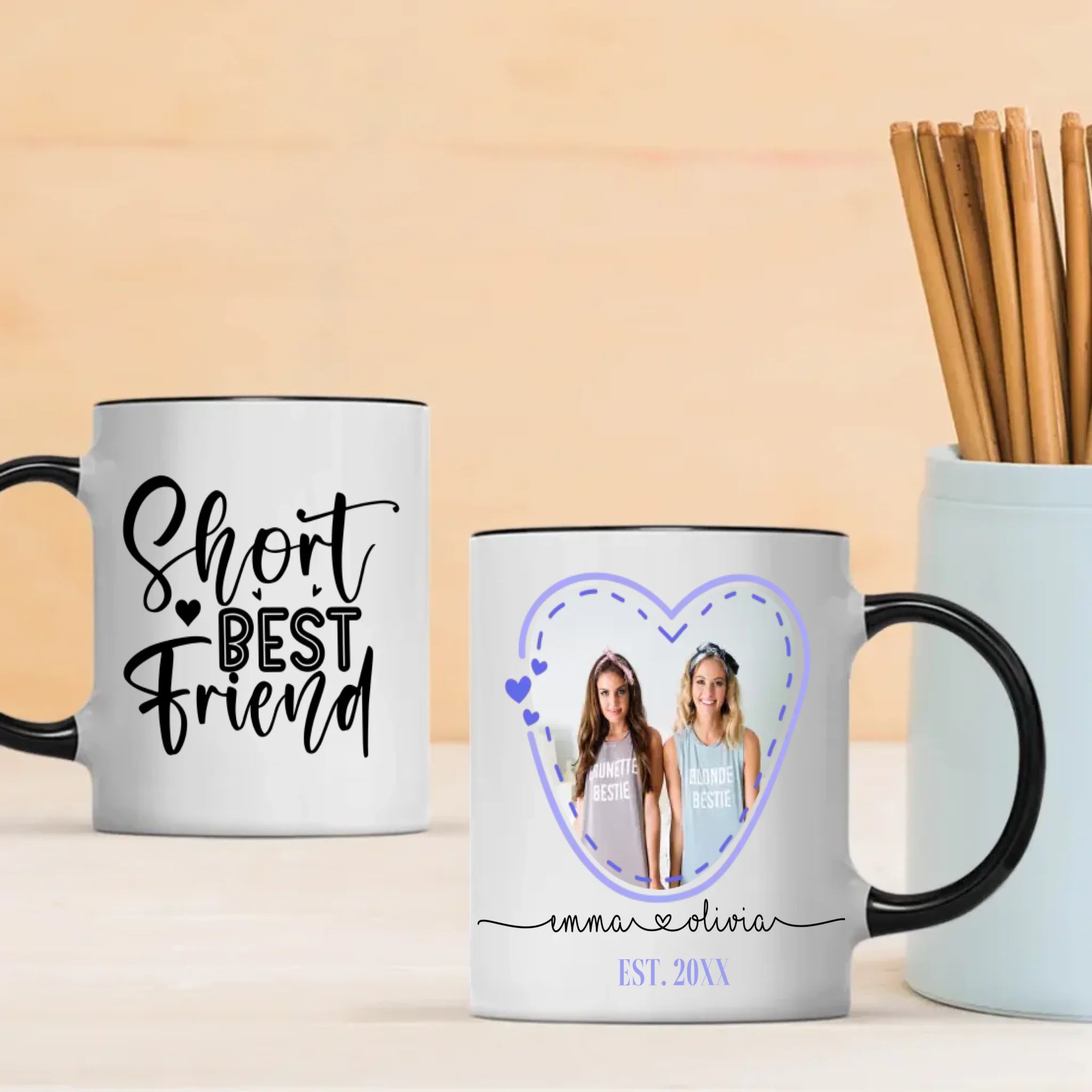 Personalized Ceramic Cup-Short Best Friend Mug-89Prints