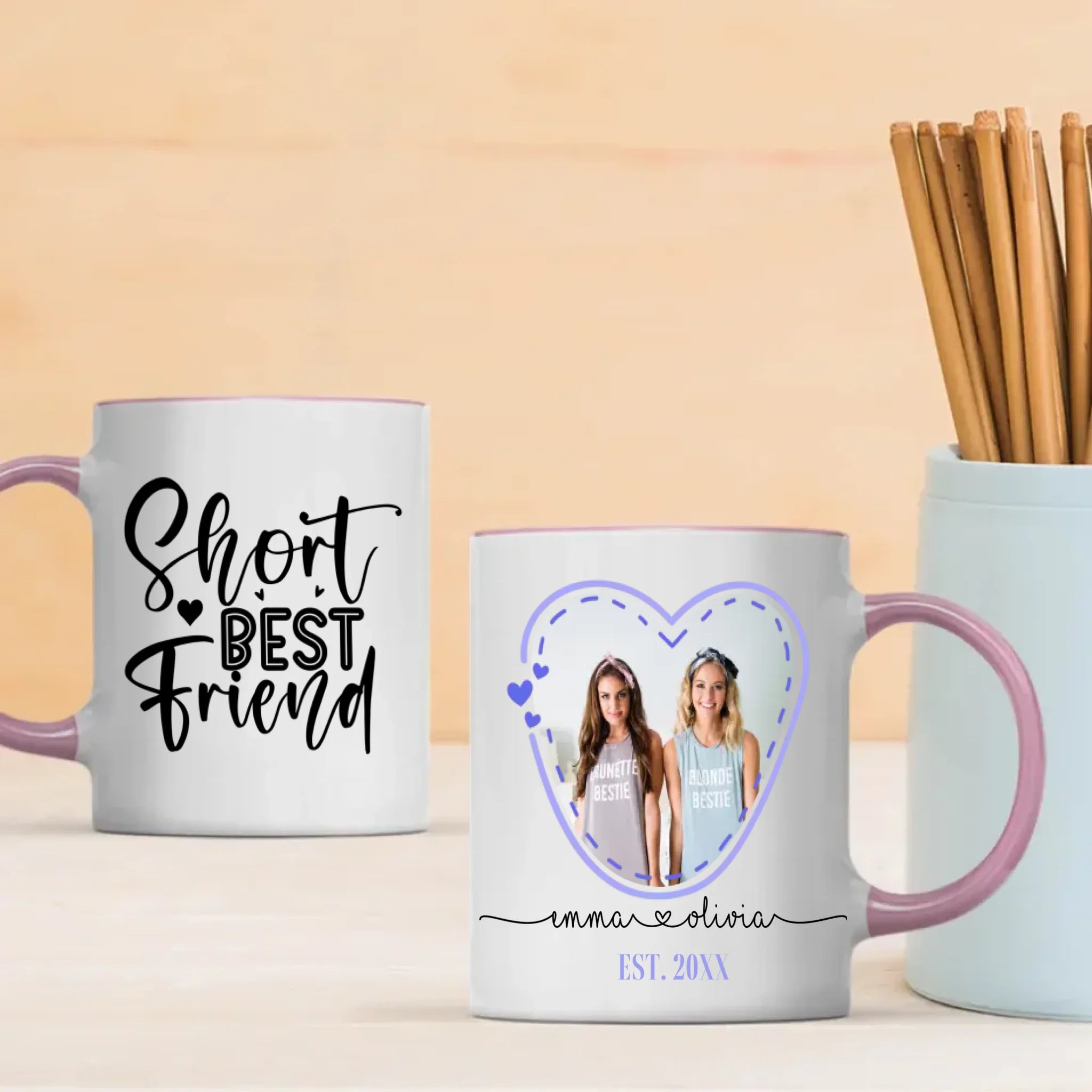 Personalized Ceramic Cup-Short Best Friend Mug-89Prints