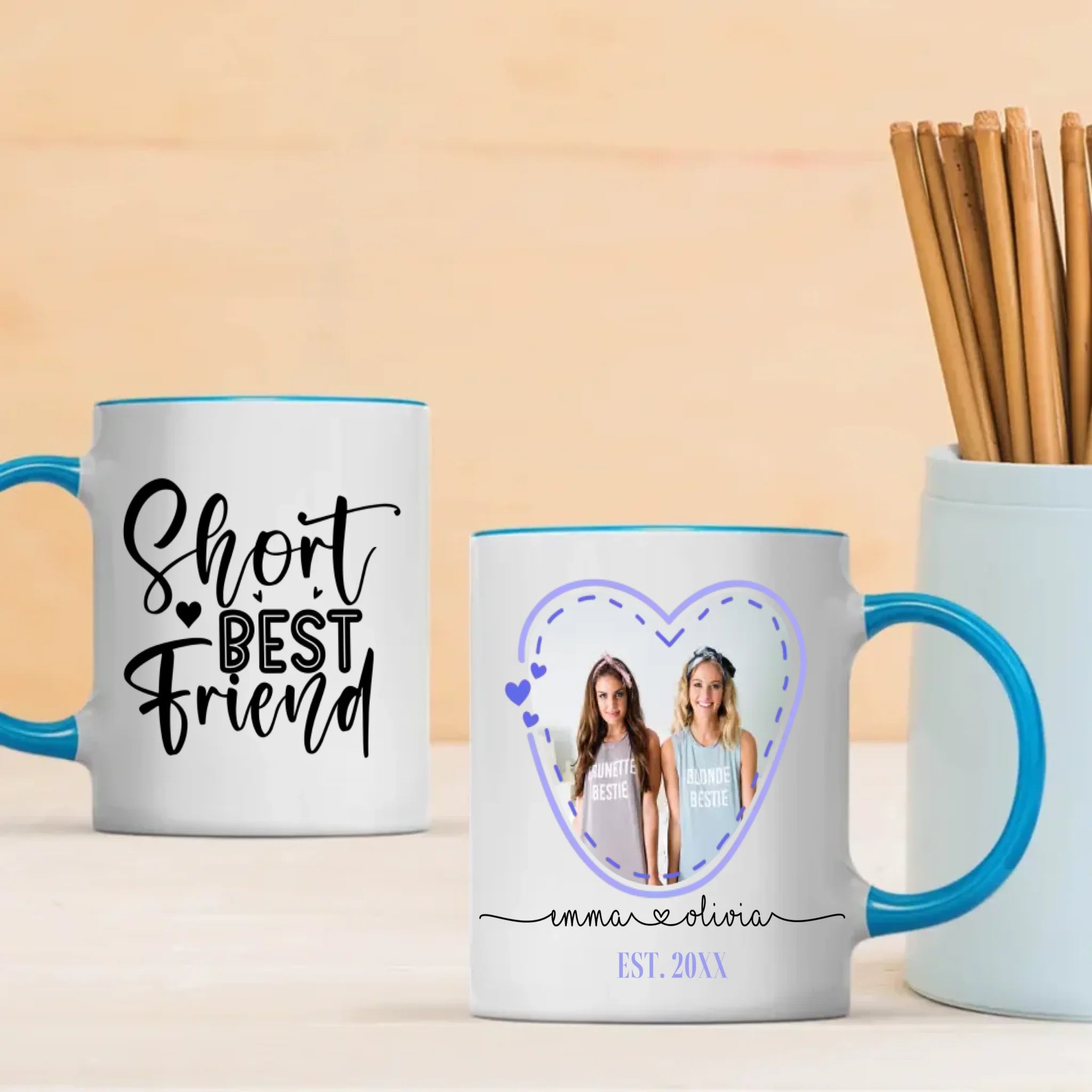 Personalized Ceramic Cup-Short Best Friend Mug-89Prints