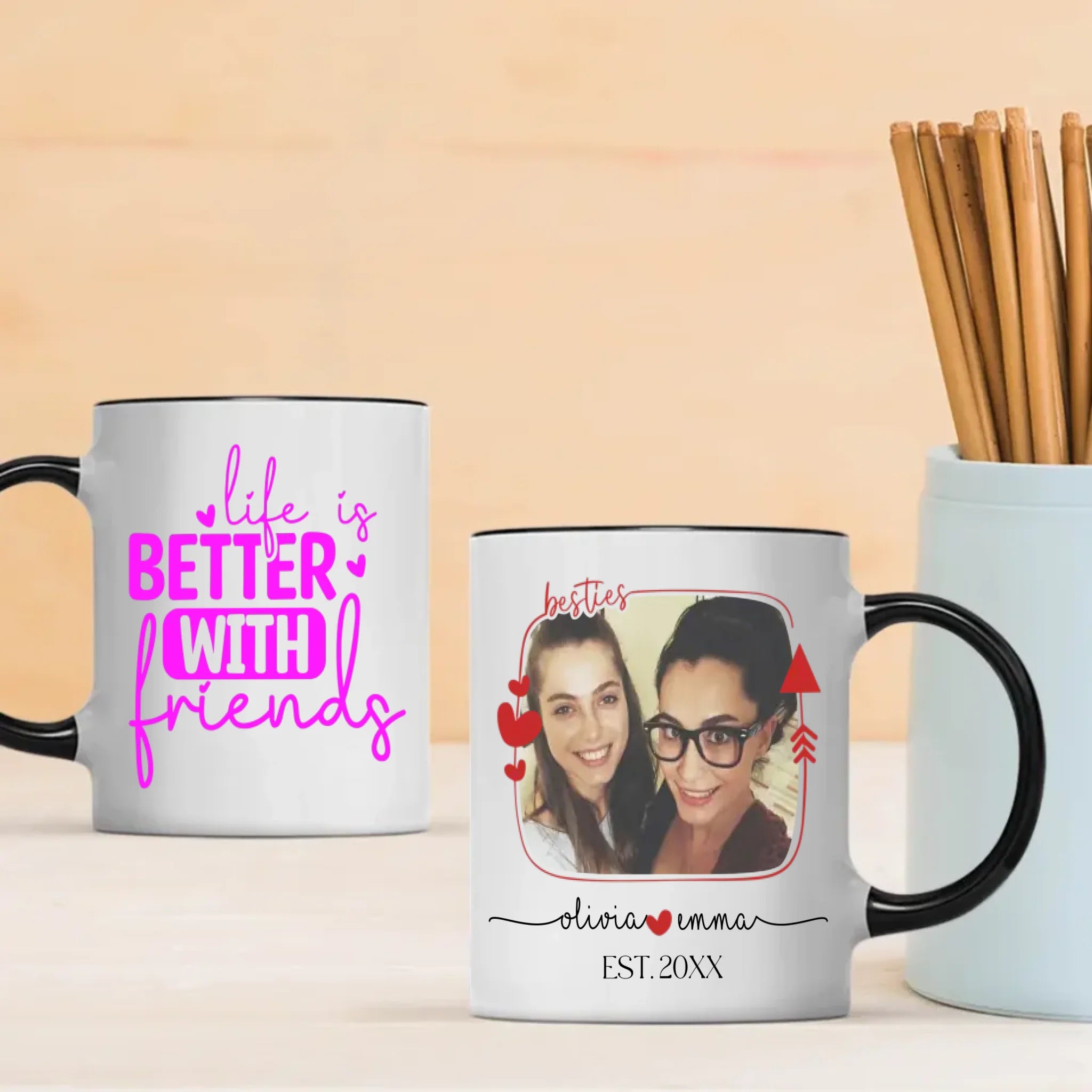 Life Is Better With Friend Mug – Thoughtful Keepsake Gift -89Prints