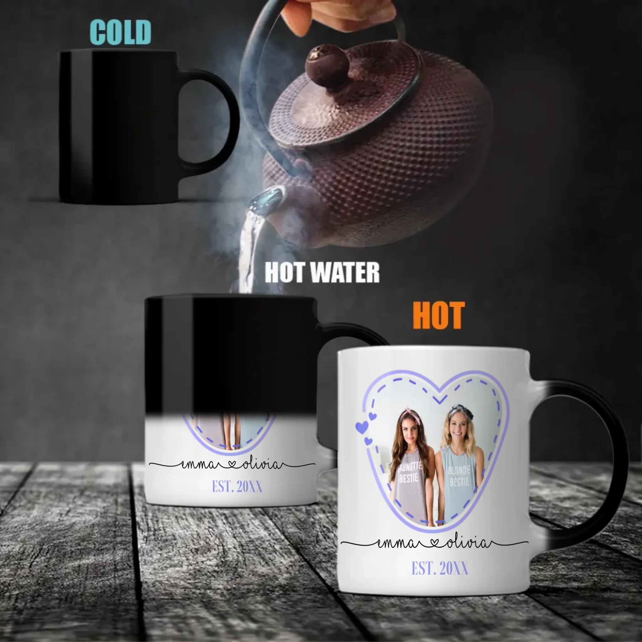 Personalized Ceramic Cup-Short Best Friend Mug-89Prints