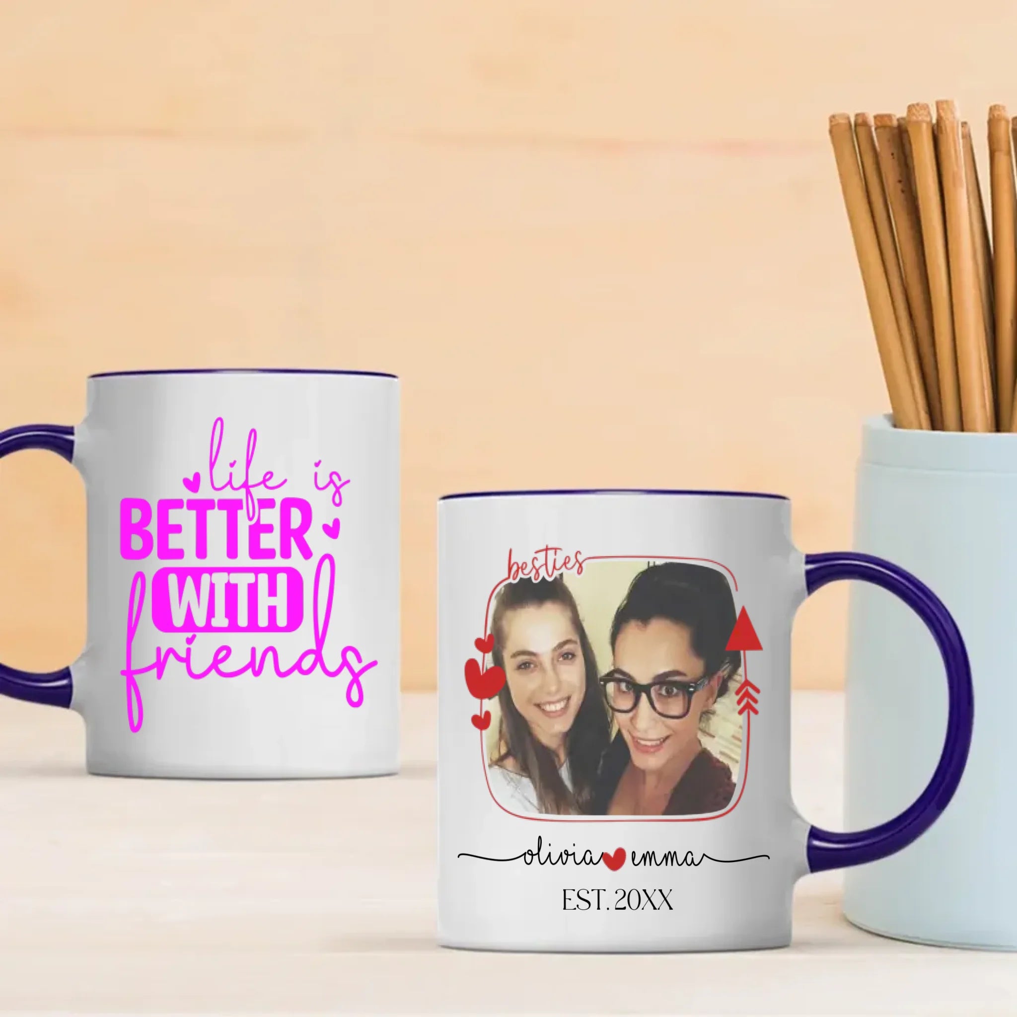 Life Is Better With Friend Mug – Thoughtful Keepsake Gift -89Prints