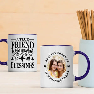 A True Friend Is the Greatest of All Blessings Mug – Heartfelt Gift - 89Prints