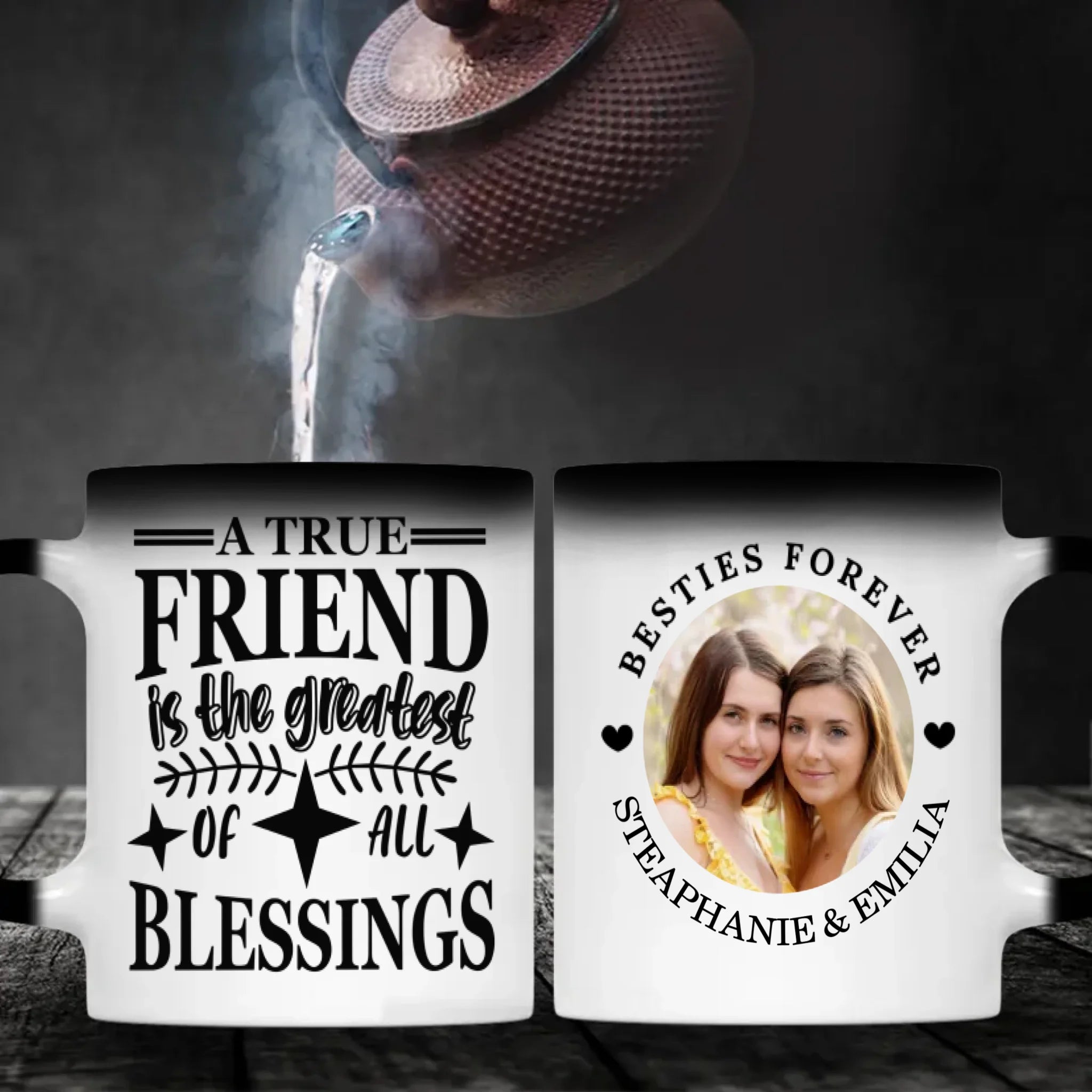 A True Friend Is the Greatest of All Blessings Mug – Heartfelt Gift - 89Prints