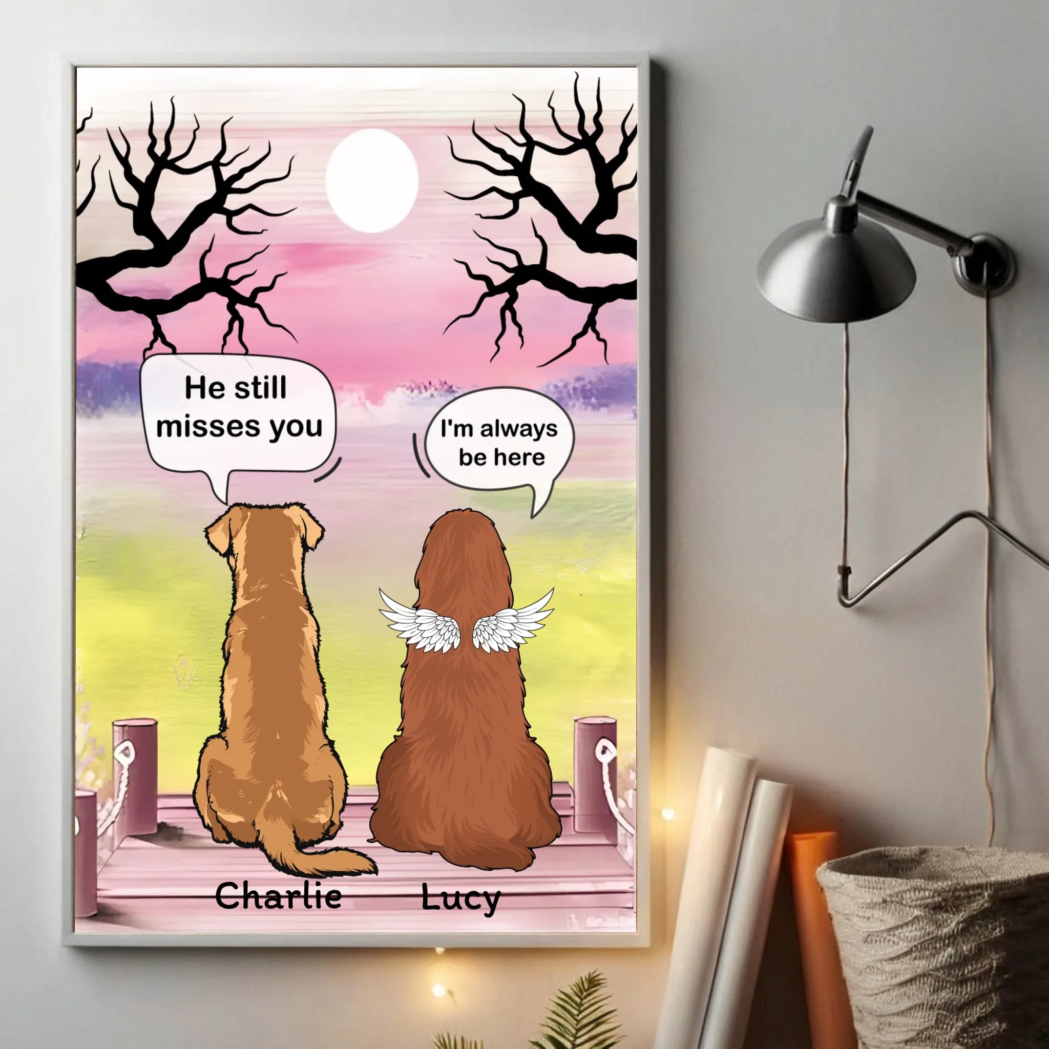 Dog Memorial Poster – Sympathy Wall Art for Pet Loss – 89Prints