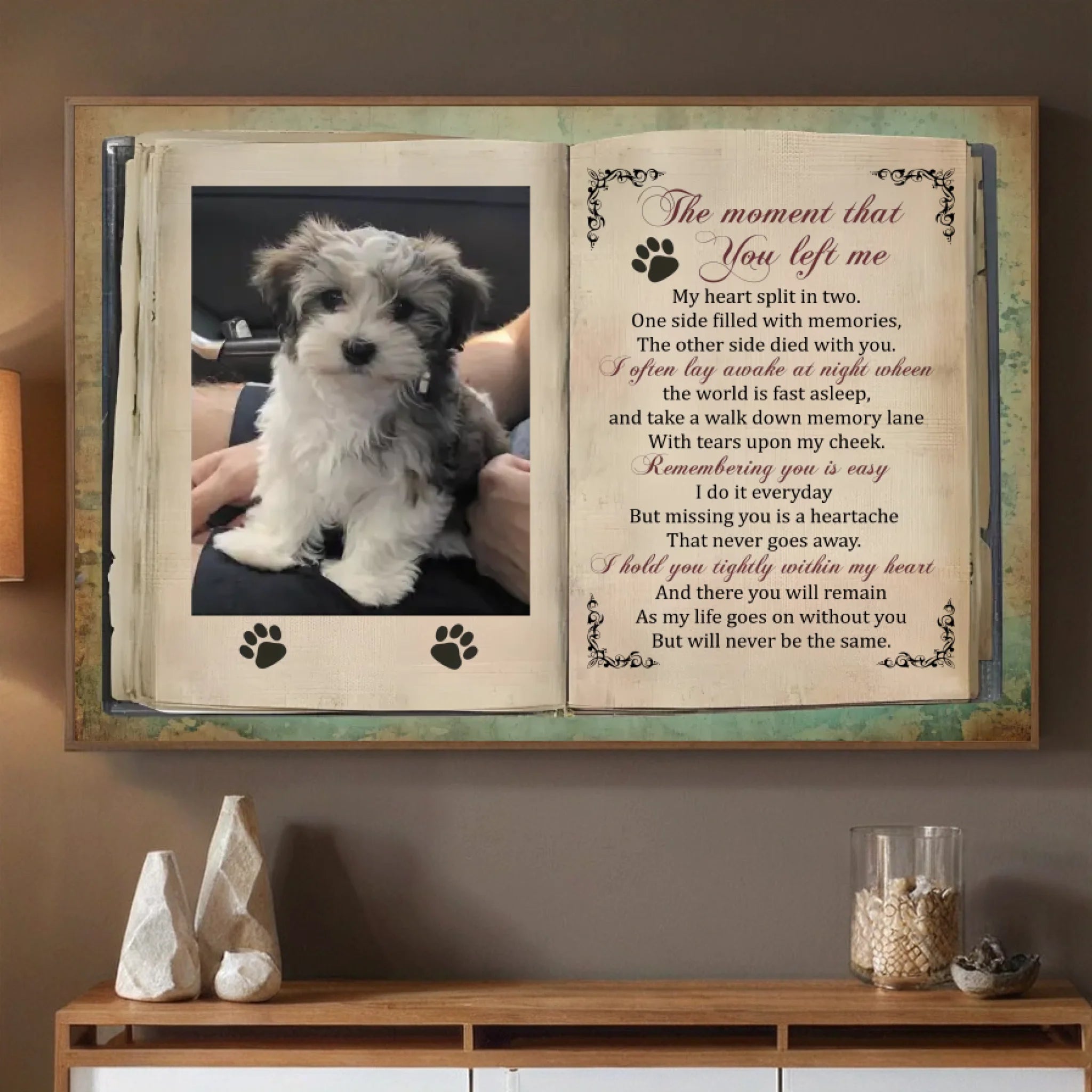 In Loving Memory of My Dog – Custom Pet Loss Poster – 89Prints