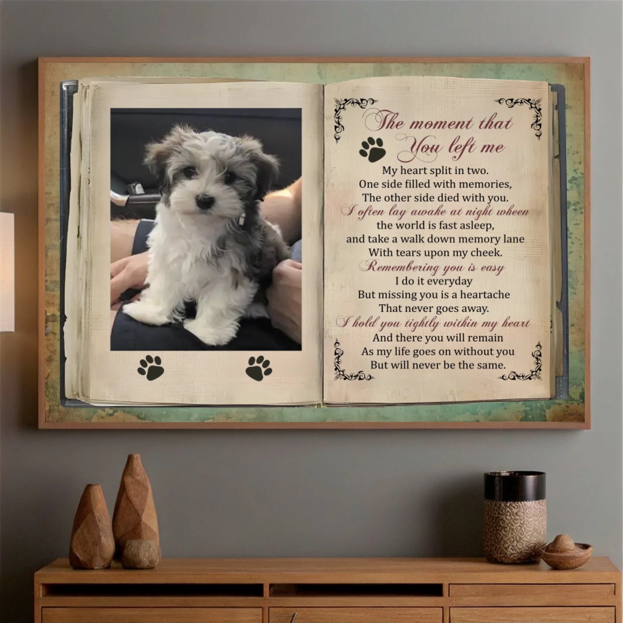 In Loving Memory of My Dog – Custom Pet Loss Poster – 89Prints