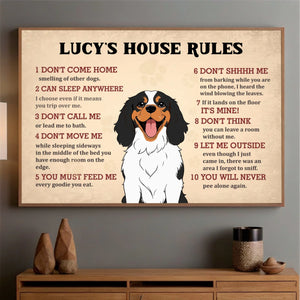 Custom Pet House Rules Poster – Personalized Dog or Cat Wall Print – 89Prints