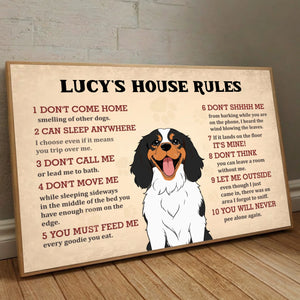 Custom Pet House Rules Poster – Personalized Dog or Cat Wall Print – 89Prints