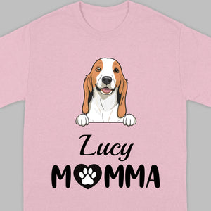 Customizable Dog Mom T-Shirt – Personalize with Dog Icon and Name – 89Prints