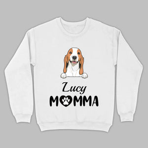 Customizable Dog Mom T-Shirt – Personalize with Dog Icon and Name – 89Prints