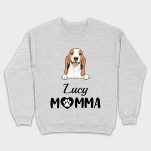 Customizable Dog Mom T-Shirt – Personalize with Dog Icon and Name – 89Prints