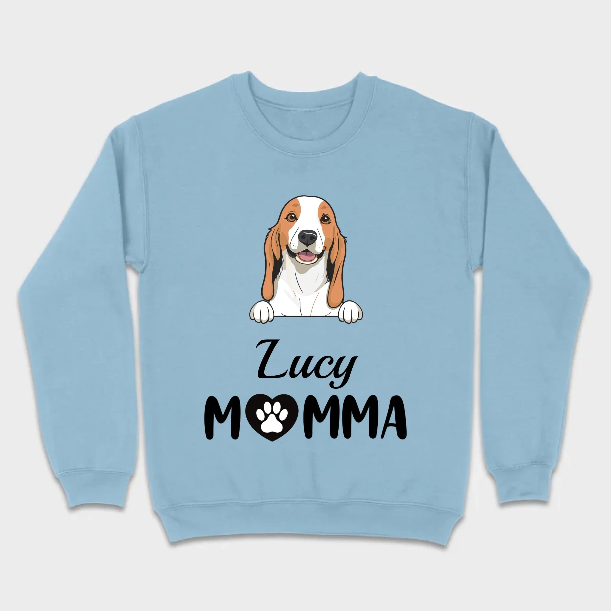 Customizable Dog Mom T-Shirt – Personalize with Dog Icon and Name – 89Prints