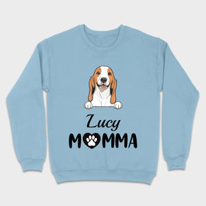 Customizable Dog Mom T-Shirt – Personalize with Dog Icon and Name – 89Prints
