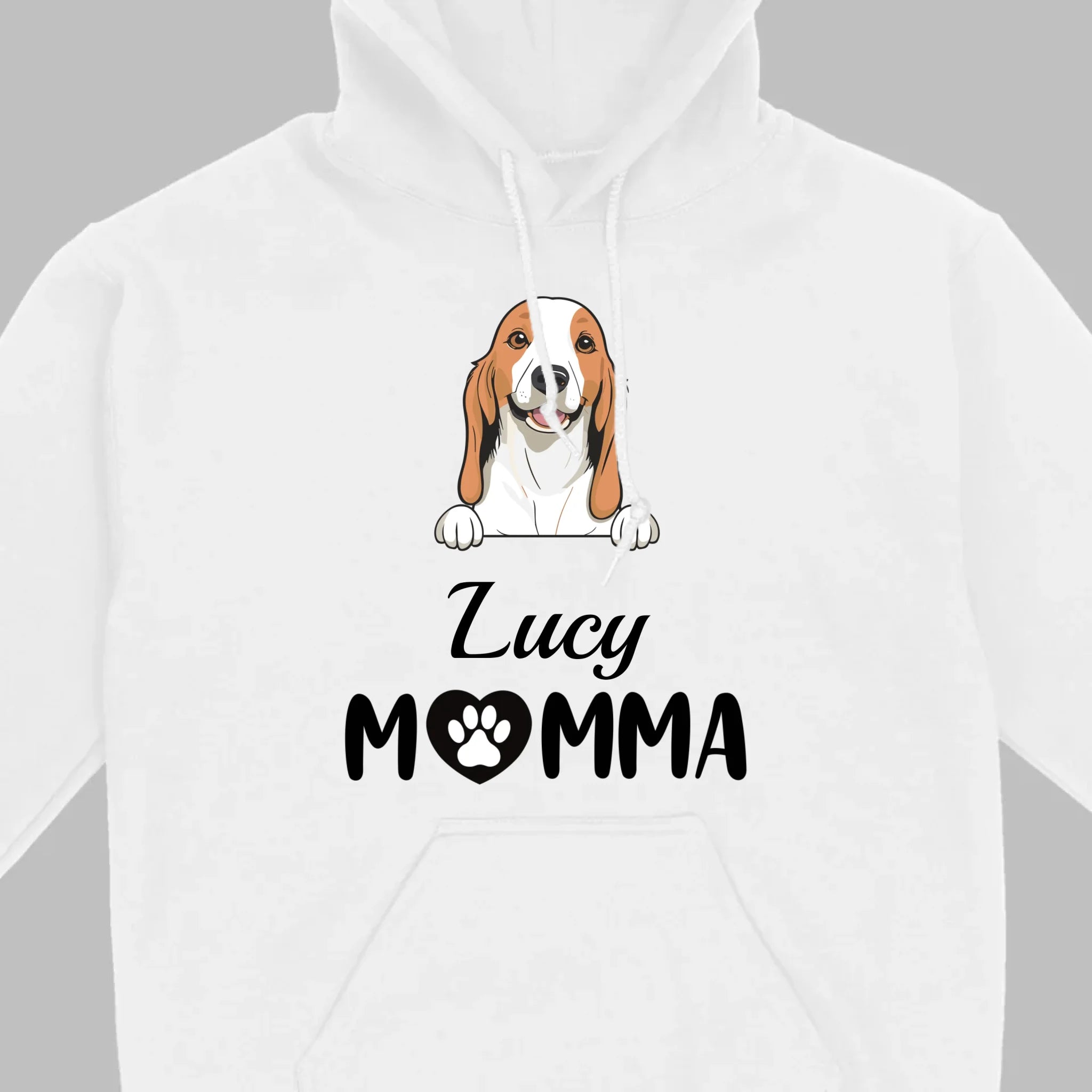 Customizable Dog Mom T-Shirt – Personalize with Dog Icon and Name – 89Prints