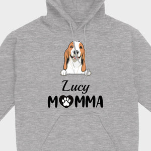 Customizable Dog Mom T-Shirt – Personalize with Dog Icon and Name – 89Prints