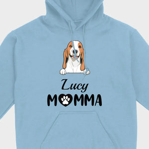 Customizable Dog Mom T-Shirt – Personalize with Dog Icon and Name – 89Prints