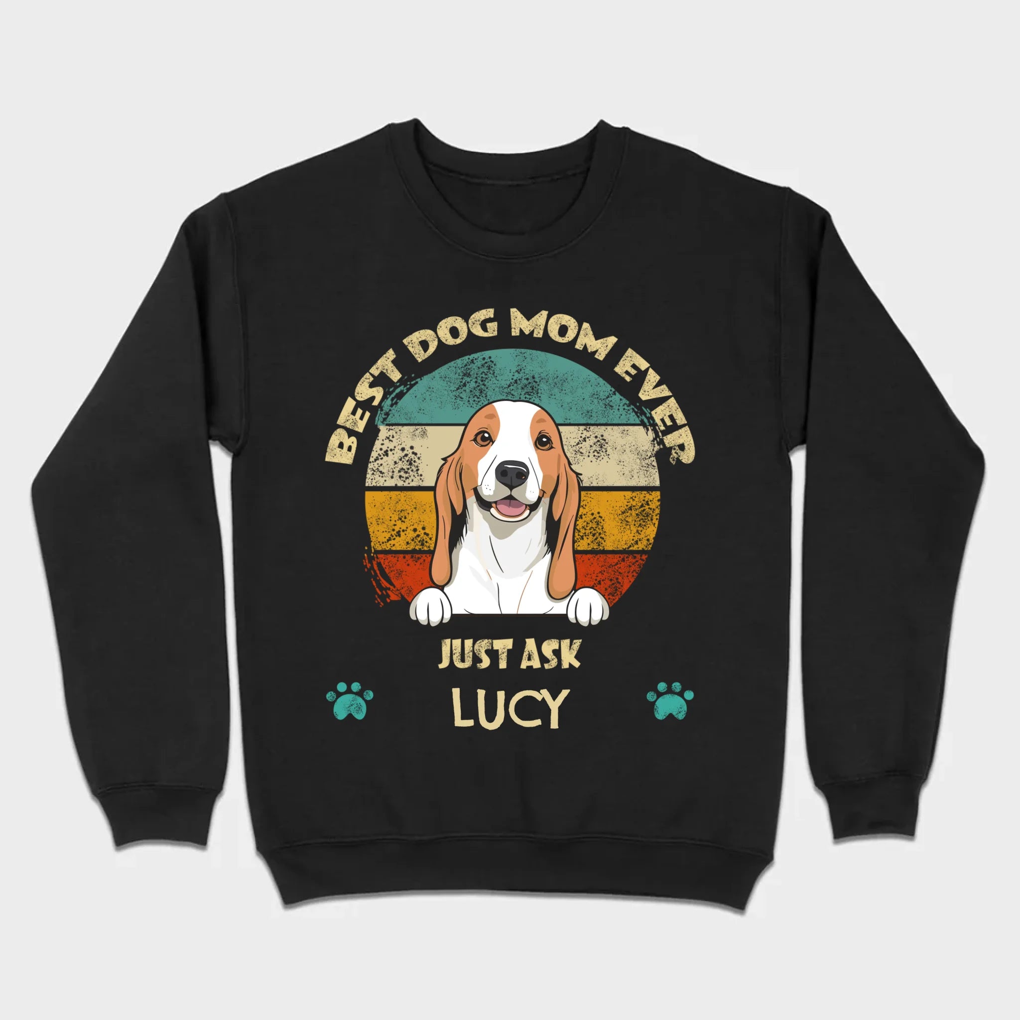 Best Dog Mom Ever T-Shirt – Customize with Dog Icon & Name – 89Prints