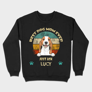 Best Dog Mom Ever T-Shirt – Customize with Dog Icon & Name – 89Prints