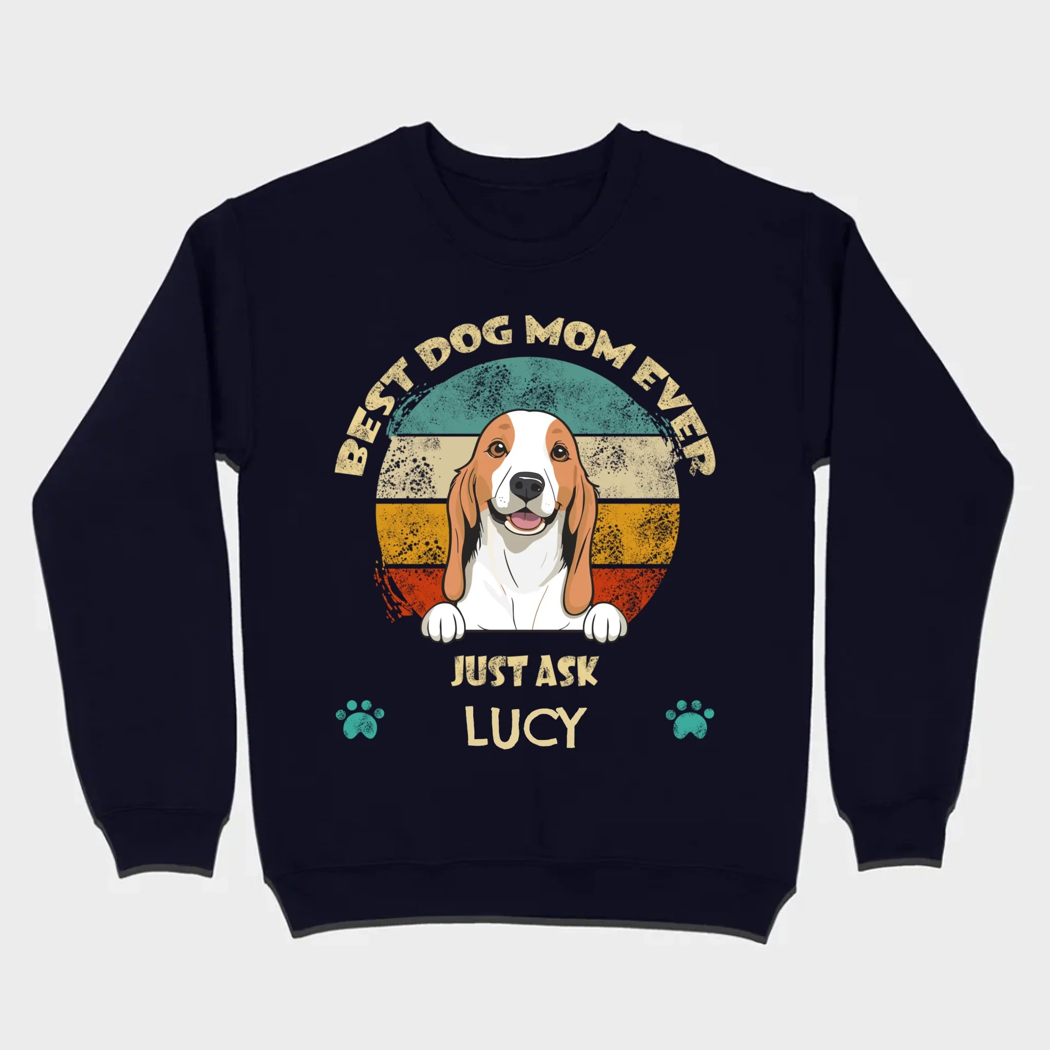 Best Dog Mom Ever T-Shirt – Customize with Dog Icon & Name – 89Prints