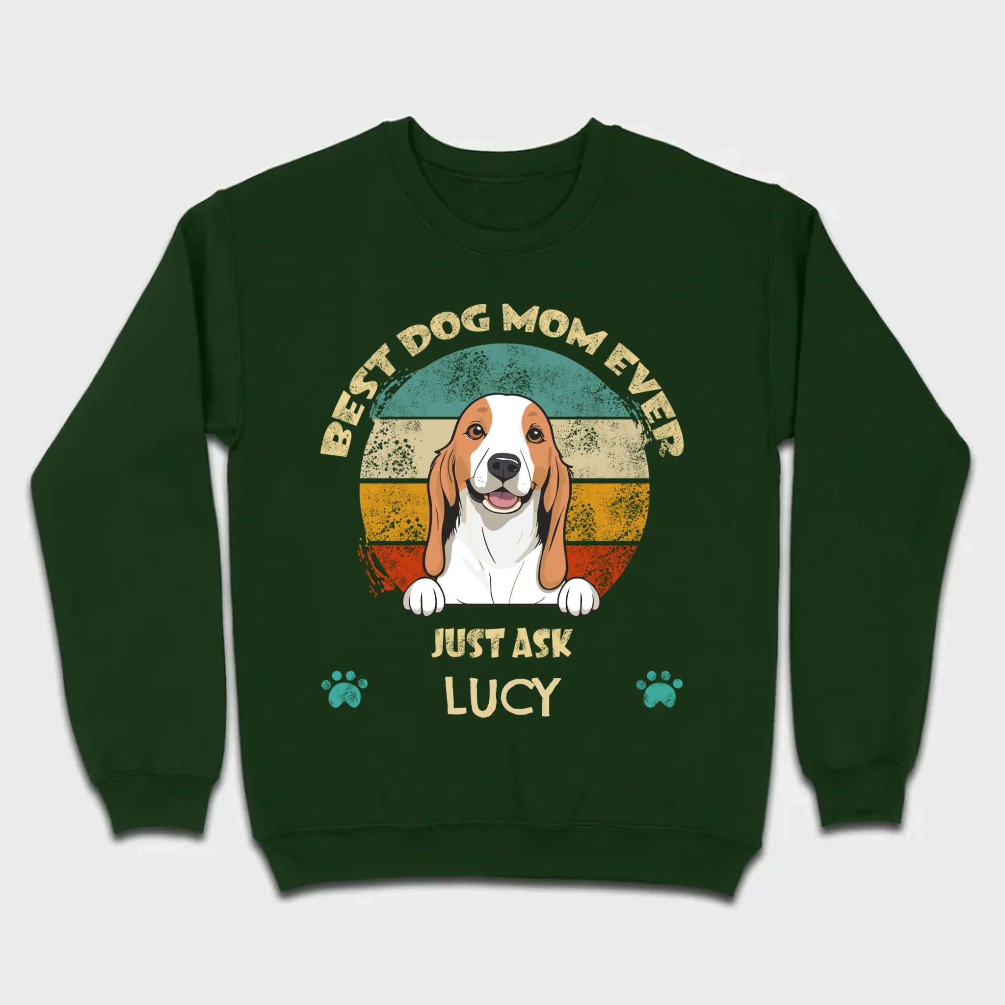 Best Dog Mom Ever T-Shirt – Customize with Dog Icon & Name – 89Prints