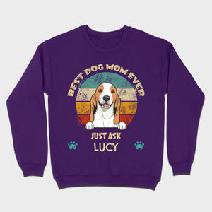 Best Dog Mom Ever T-Shirt – Customize with Dog Icon & Name – 89Prints