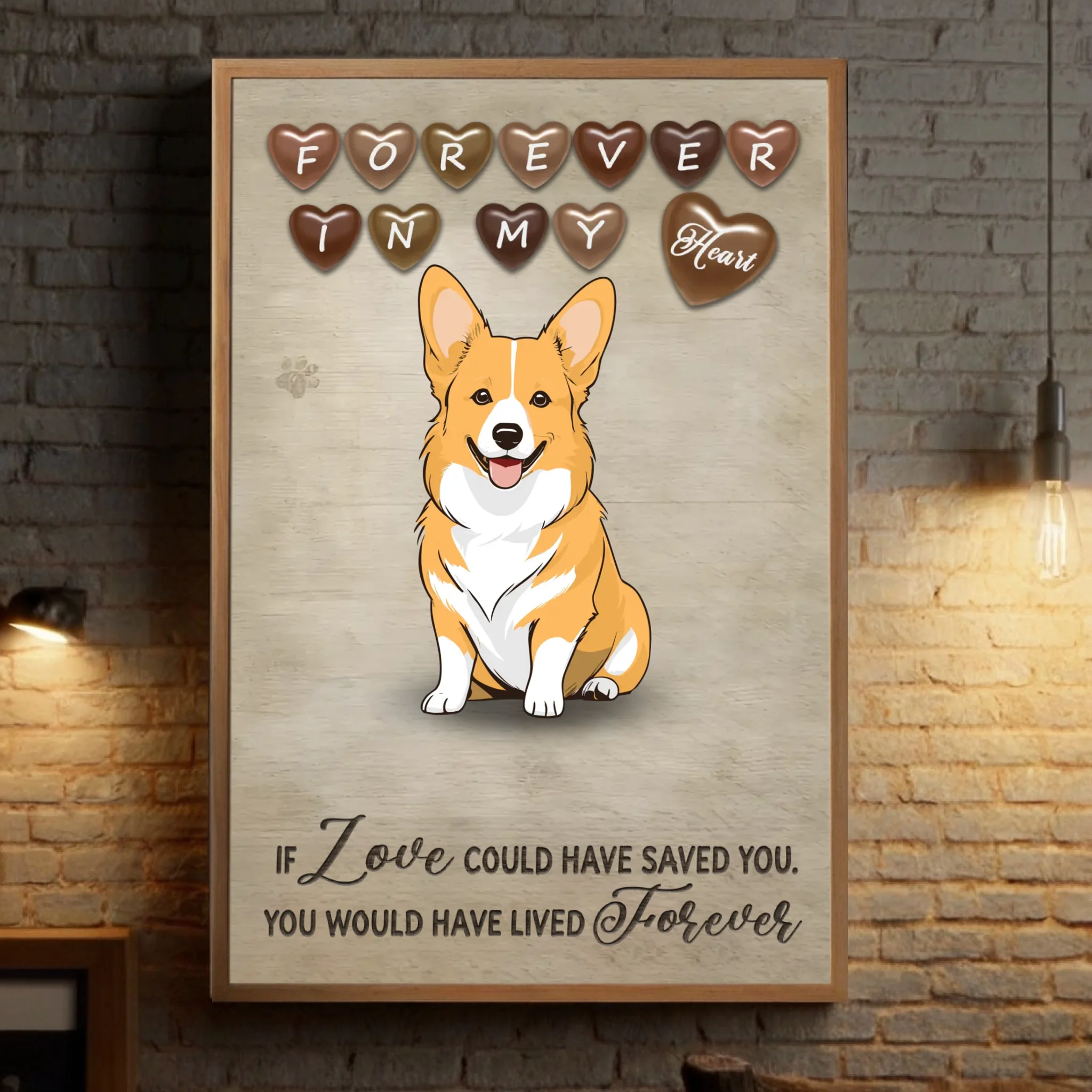 Forever Home Personalized Dog Poster – Custom Pet Wall Print - 89Prints