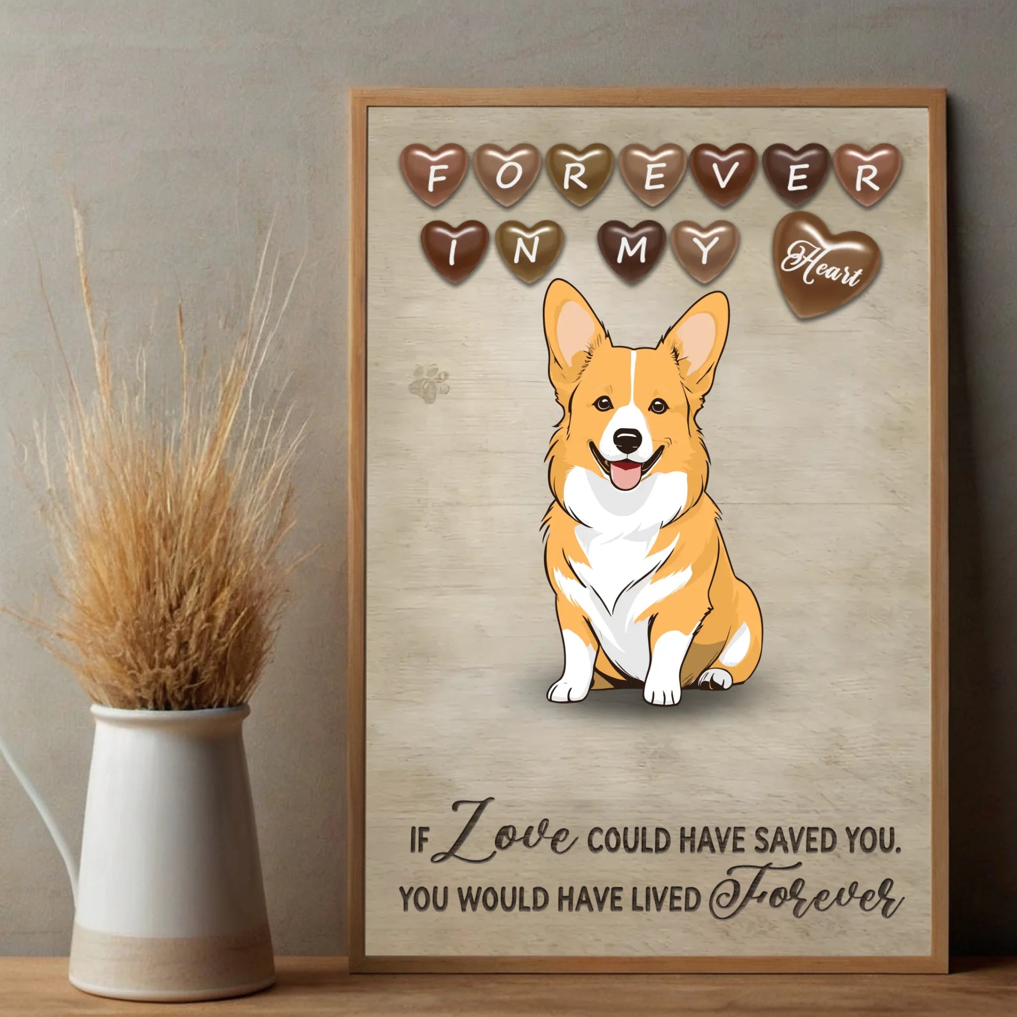 Forever Home Personalized Dog Poster – Custom Pet Wall Print - 89Prints