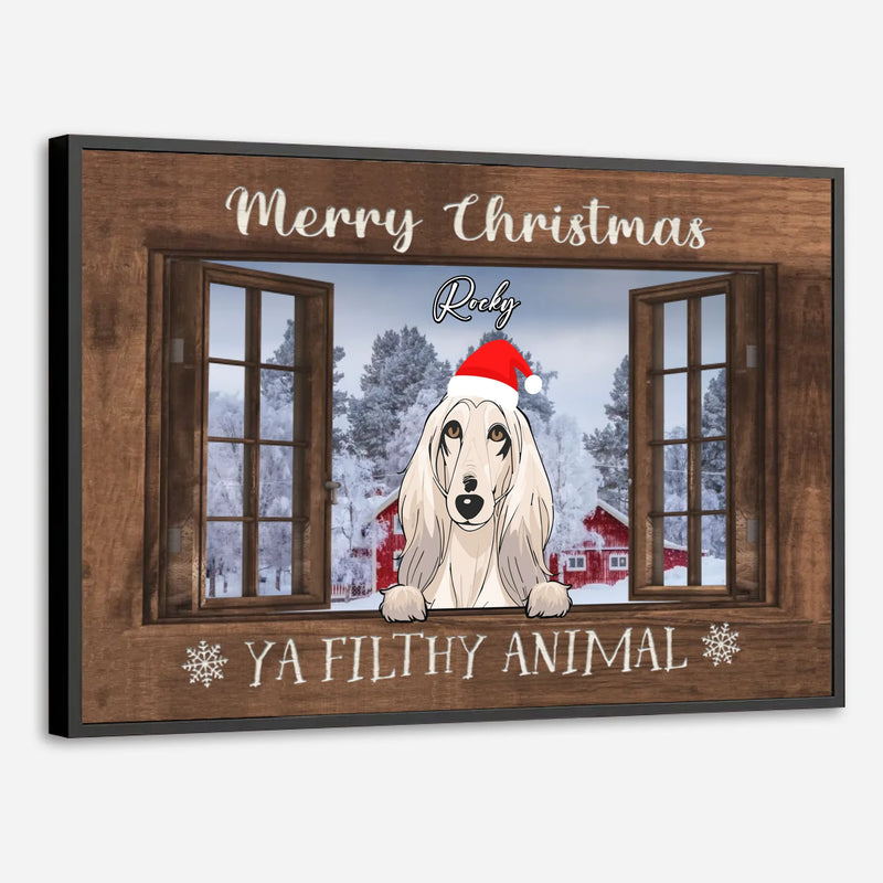 Custom Christmas Dog Poster – Best Friend Holiday Wall Art – 89Prints
