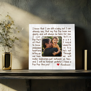 Customizable Canvas for Grandpa – A Heartfelt Celebration of Love and Memories
