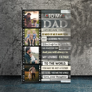 Personalized Canvas for Dad - A Heartfelt Tribute from Your Daughter
