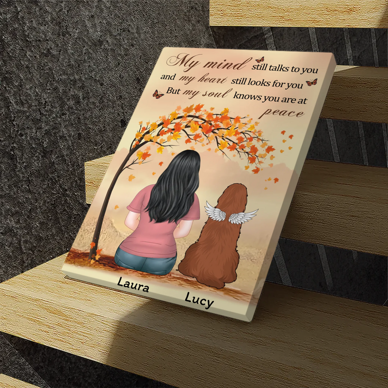 Personalized Dog Memorial Canvas – In Loving Memory Design - 89Prints