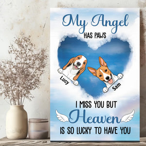Customizable Dog Memorial Canvas – Remembering My Friend - 89Prints