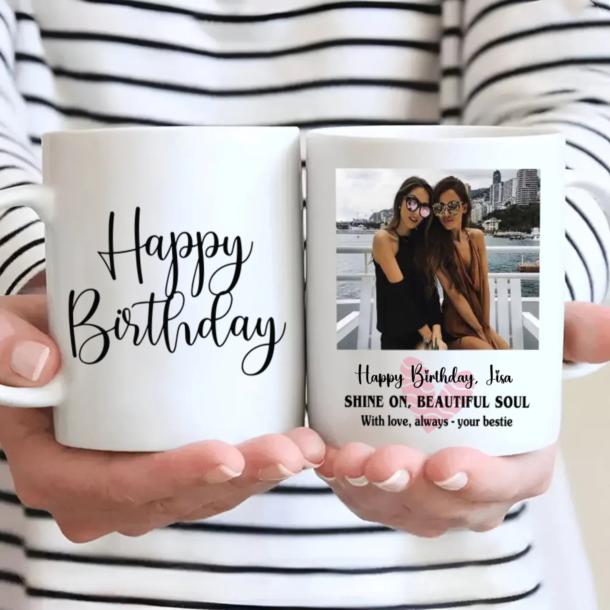 Custom Birthday Mug – “Shine On Beautiful Soul” Gift Cup–89Prints