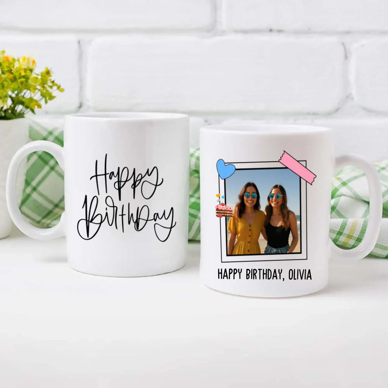 Happy Birthday Printed Mugs – Customised Name & Party Giveaways –89Prints