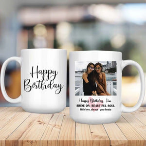 Custom Birthday Mug – “Shine On Beautiful Soul” Gift Cup–89Prints