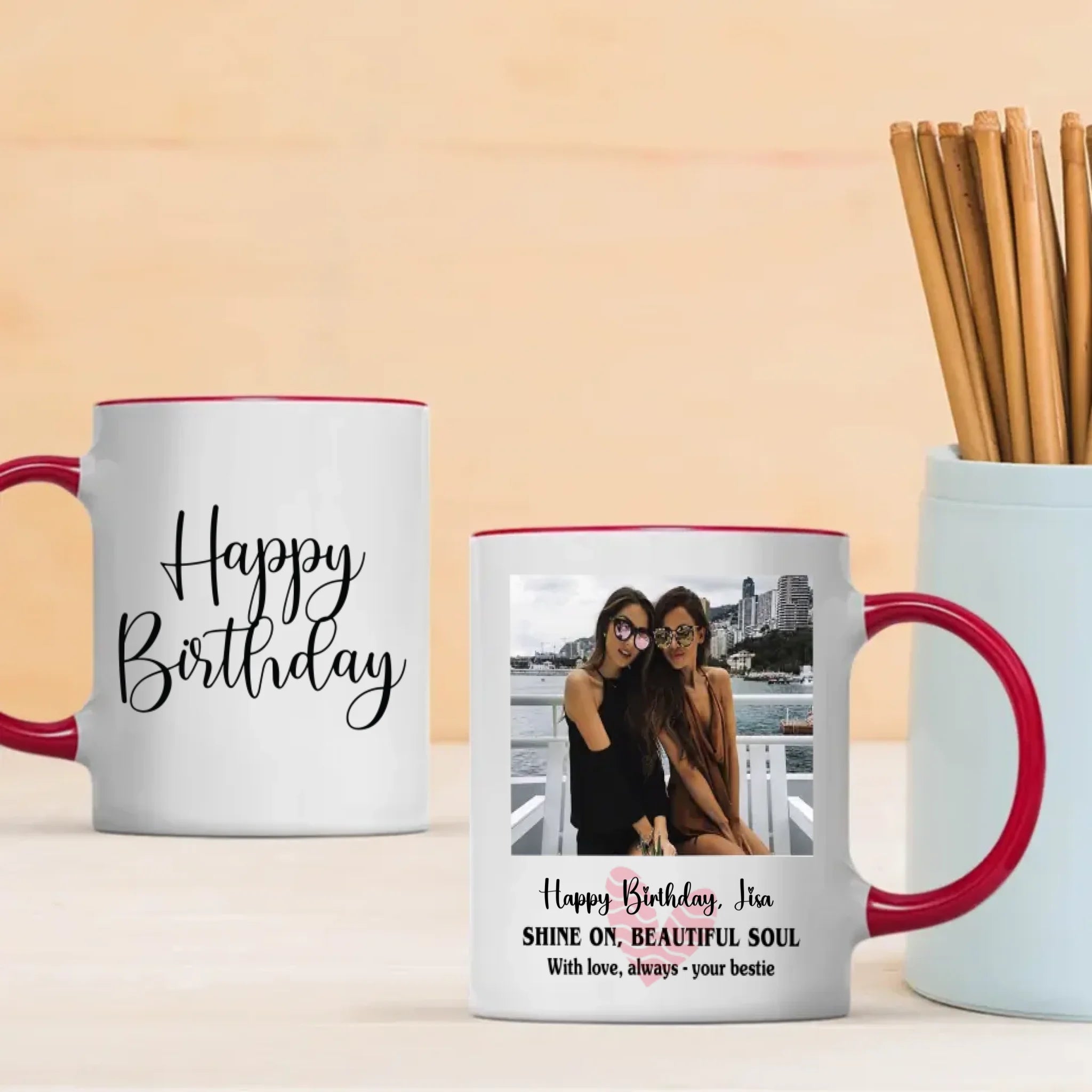 Custom Birthday Mug – “Shine On Beautiful Soul” Gift Cup–89Prints