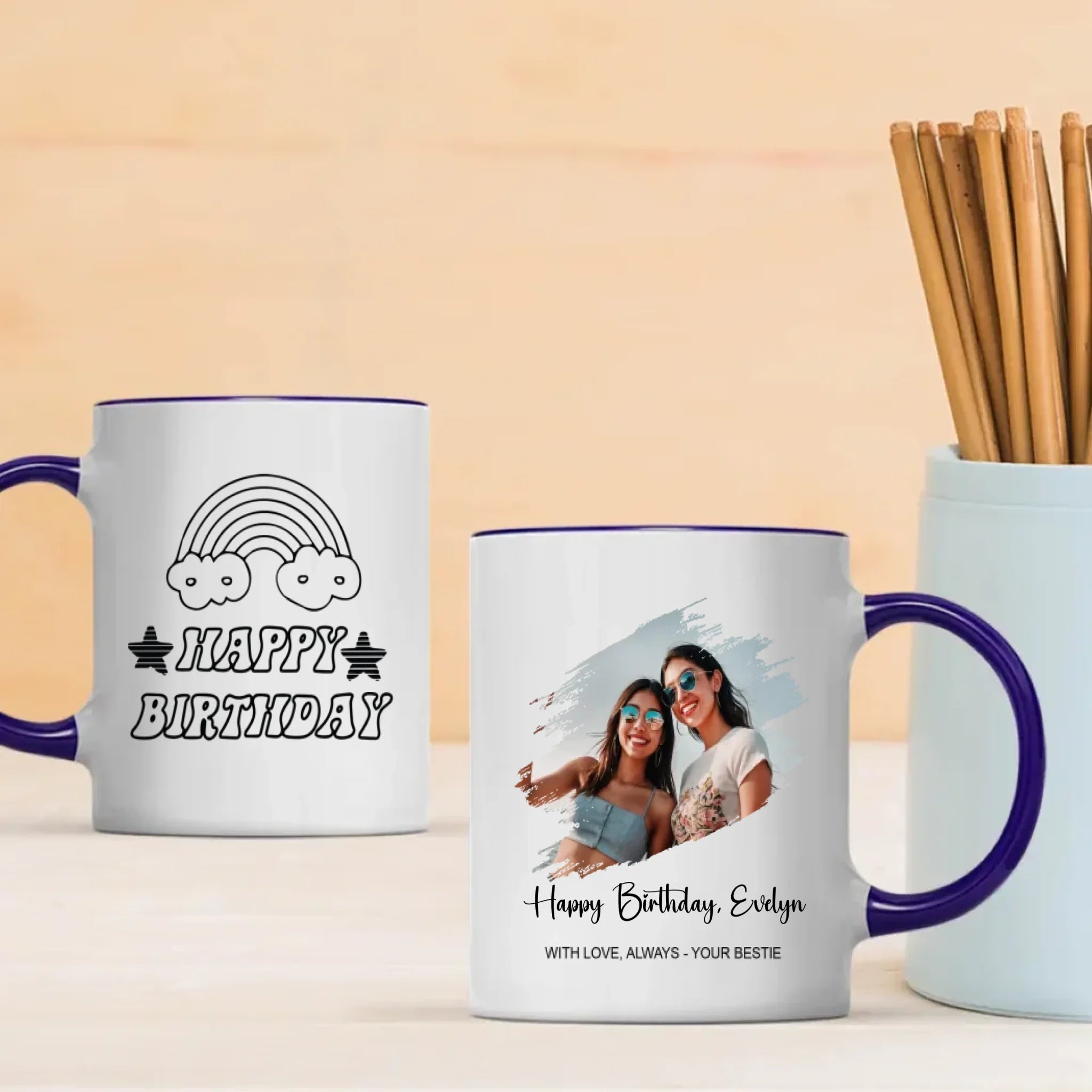 Best Friend Birthday Mug – With Love Always – Your Bestie – 89Prints