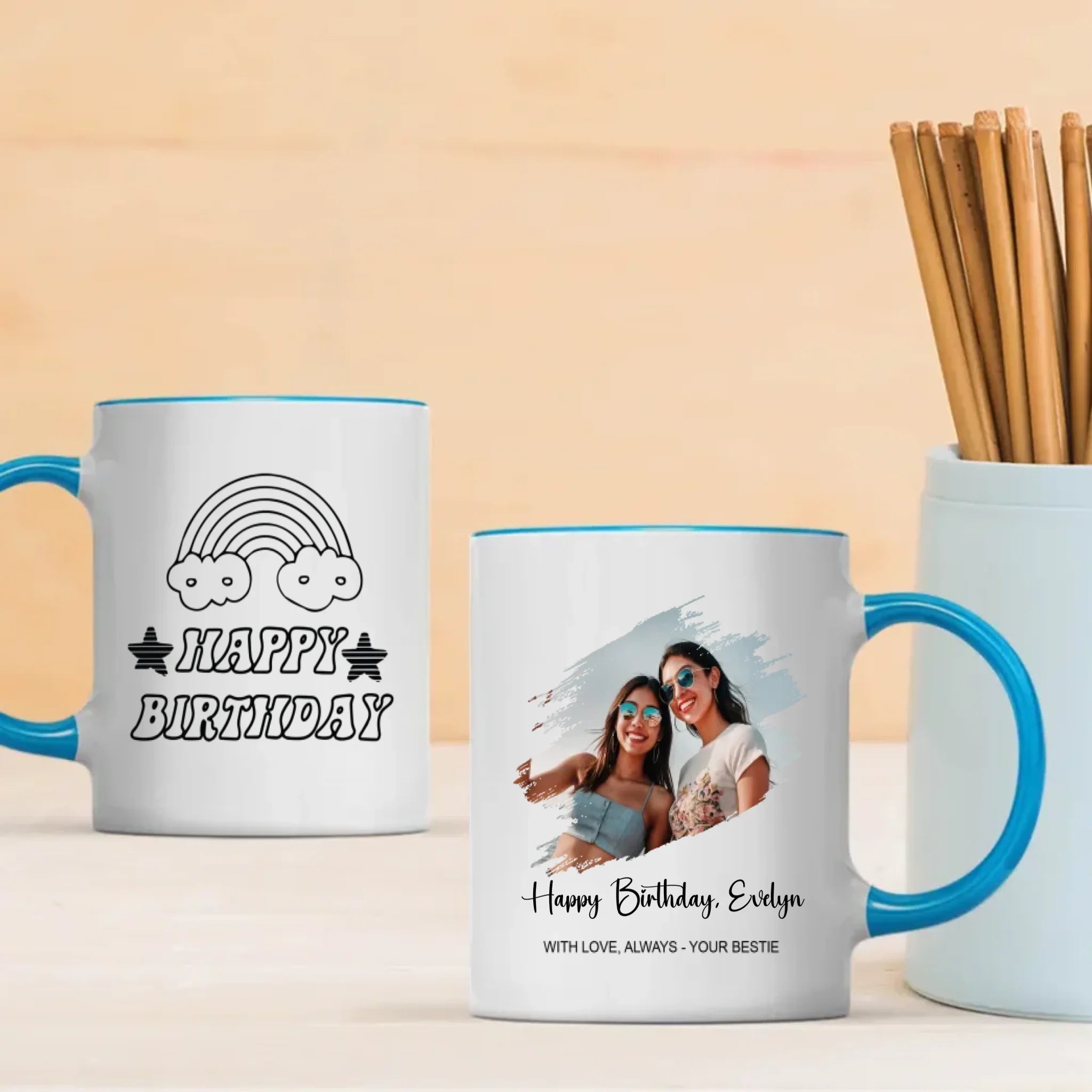 Best Friend Birthday Mug – With Love Always – Your Bestie – 89Prints